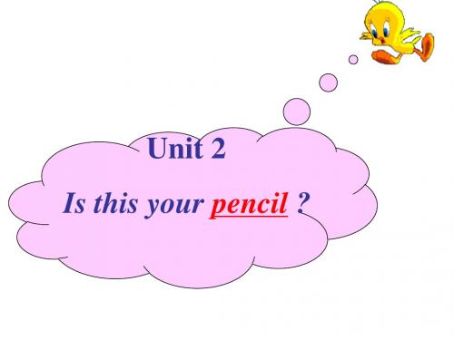 Unit_2_Is_this_your_pencil 第二课时