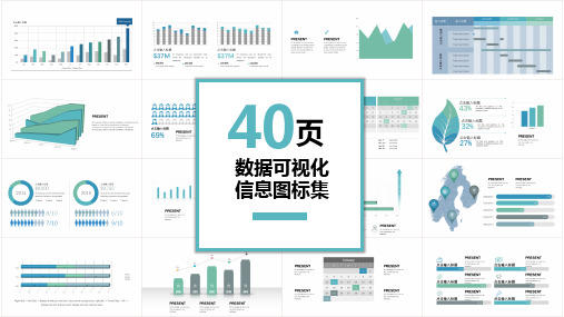 40页数据可视化图表PPT模板