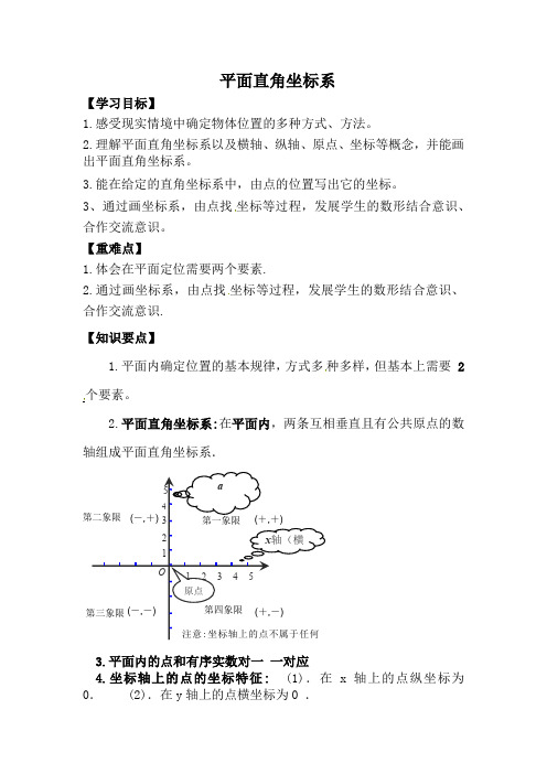 平面直角坐标系