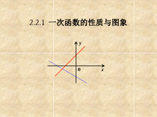 人教B版高中数学必修1课件 2.2一次函数的性质与图象课件1