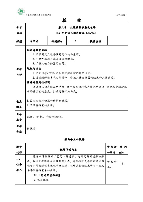 第一节 半导体只读存储器(ROM)