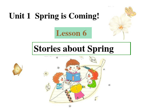 Lesson 6 stories about spring