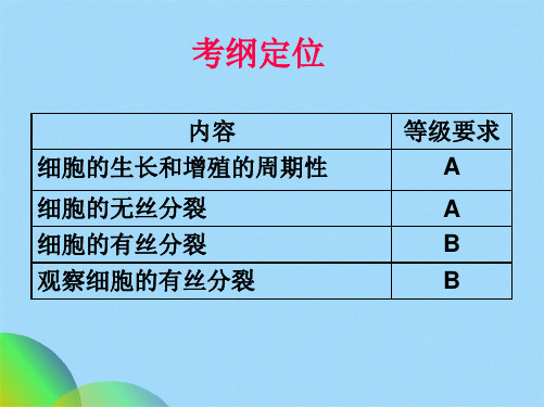 细胞的增殖(共31张PPT)