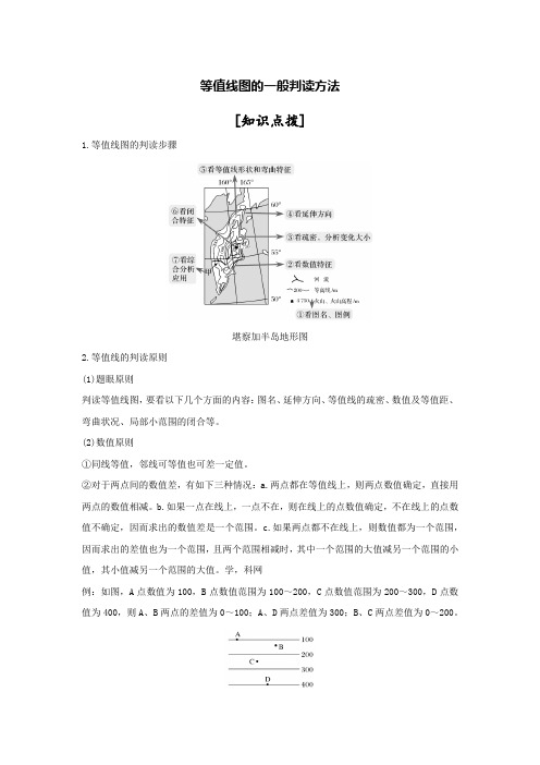 等值线图的一般判读方法