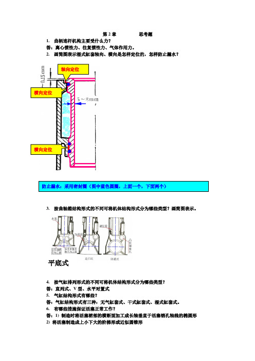 曲柄连杆机构 动力机械思考题2