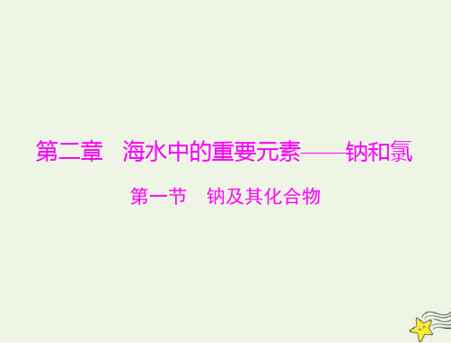 2023版高考化学一轮总复习第二章第一节钠及其化合物课件