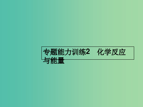 高考化学二轮复习 专题能力训练2 化学反应与能量(含15年高考题)