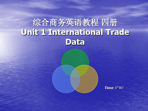 综合商务英语教程四册1章International Trade Data