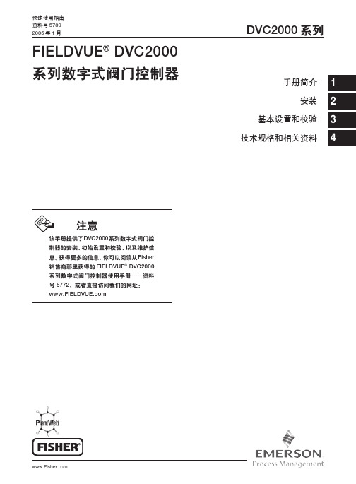 DVC2000_Positioner Instruction Manual _chinese(数字式阀门控制器操作手册_中文)