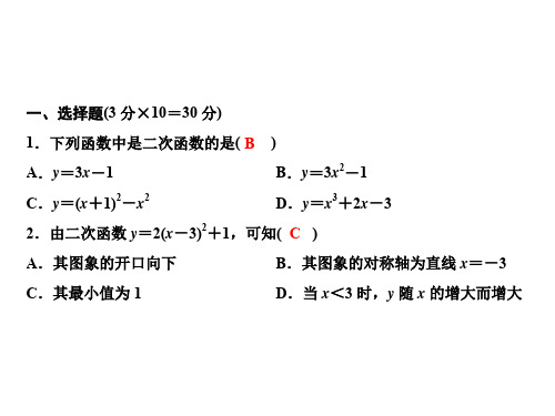 2020春华东师大版九年级数学下册习题课件：第26章综合检测题(共27张PPT)