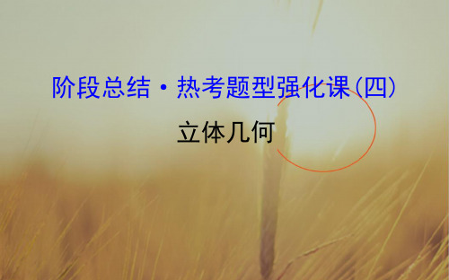 2018届高考数学理科全国通用一轮总复习 阶段总结-热考题型强化课四 精品