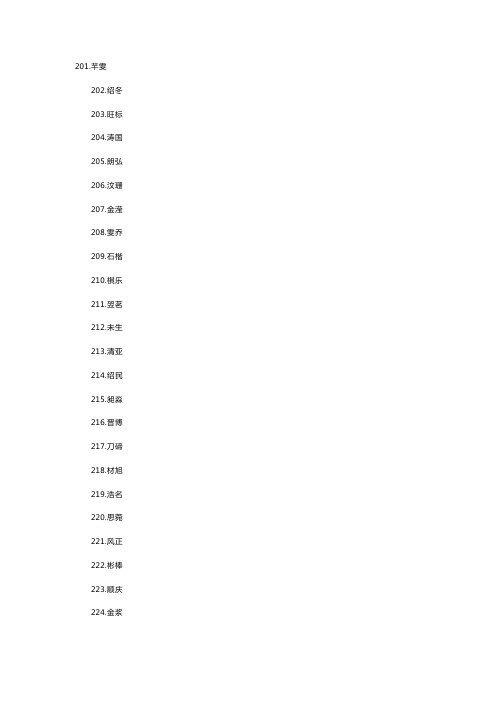 兔年男孩取名字寓意好的字100个