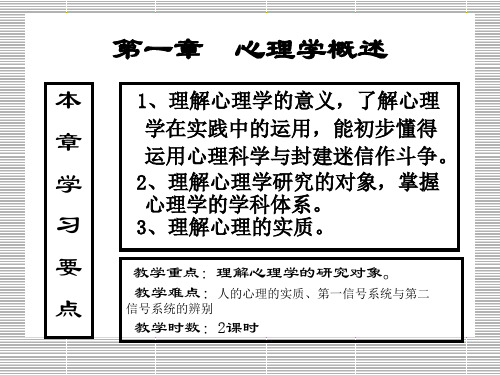 1第一章 心理学概述PPT精品文档65页