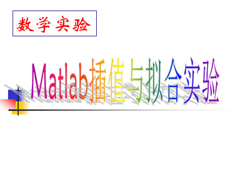 06Matlab插值与拟合实验