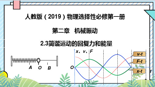 【课件】简谐运动的回复力和能量+课件高二上学期物理人教版(2019)选择性必修第一册