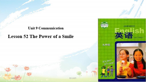 九年级英语下册 Unit 9 Communication Lesson 52 The Power of a Smile课件 (新版)冀教版