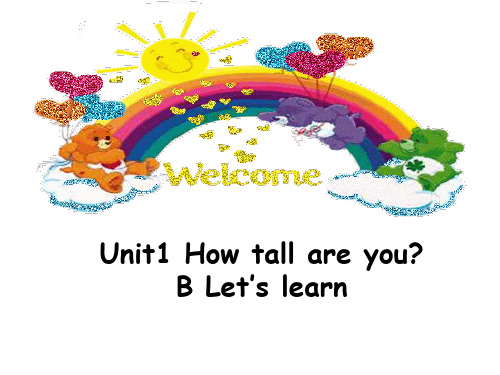 新PEP小学六年级英语下册Unit1B_let's_learn