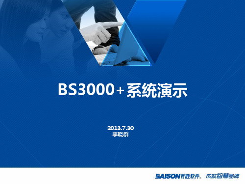 百胜BS3000+系统演示工具