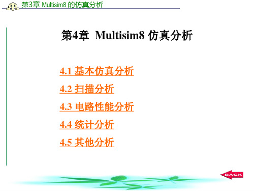 第4章  Multisim分析方法