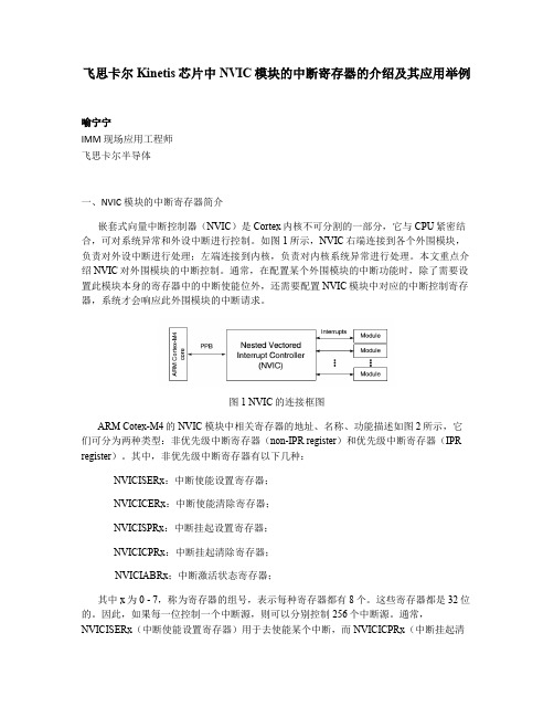 K60芯片NVIC模块中断相关寄存器配置以及应用举例