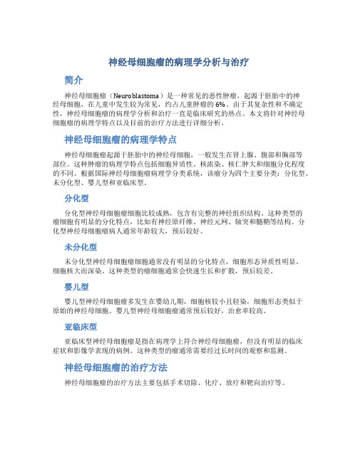 神经母细胞瘤的病理学分析与治疗