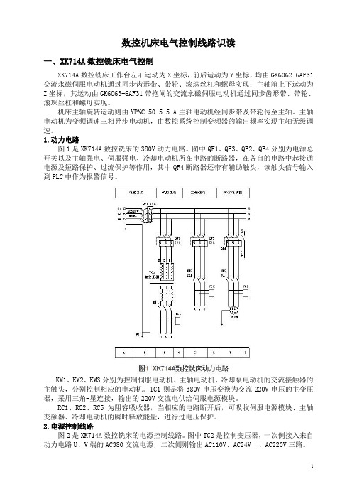 XK714A数控铣床电气控制