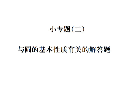 沪教版九年级数学课件:小专题 (二)(共18张PPT)