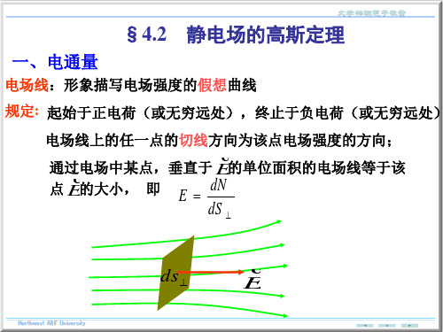 大学物理静电场的高斯定理