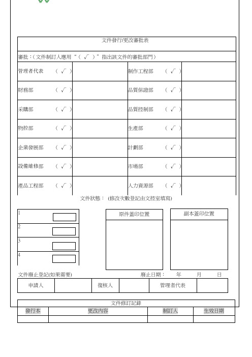 组织环境理解和分析控制程序