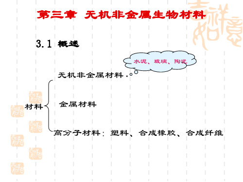 第三章-无机非金属生物材料讲解