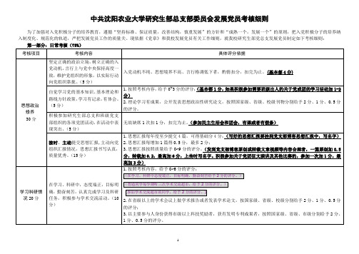 预备党员评比条例