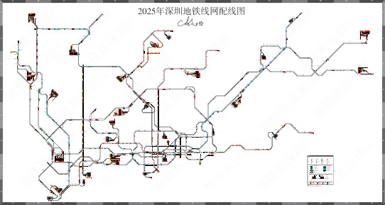 2025年深圳地铁线网配线图