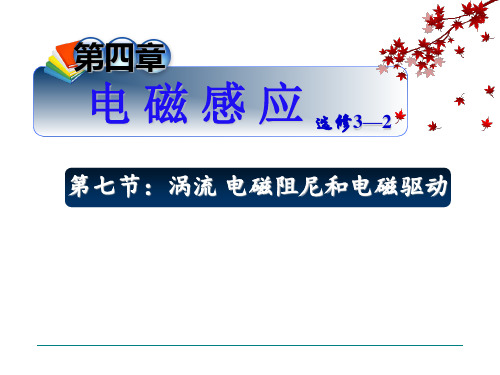 涡流、电磁阻尼和电磁驱动课件PPT