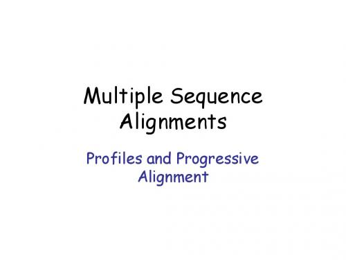 MultipleSequenceAlignments