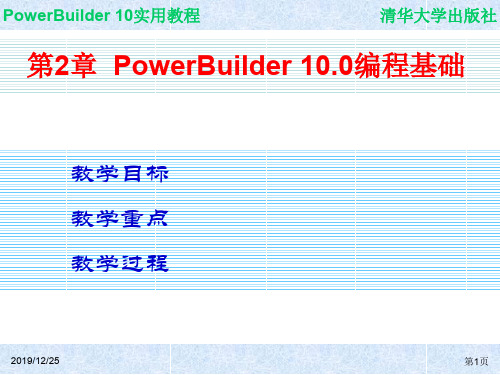 powerbuilder10实用教程(全)专题培训课件