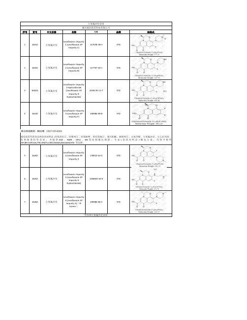 左氧氟沙星杂质