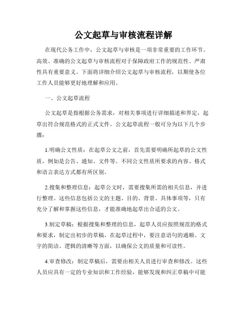 公文起草与审核流程详解