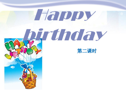 《Happy birthday》PPT 图文