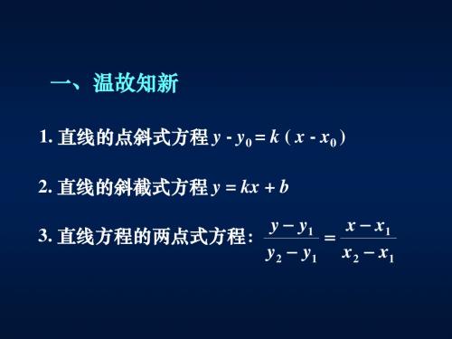 高一数学《直线的一般式方程》(课件)