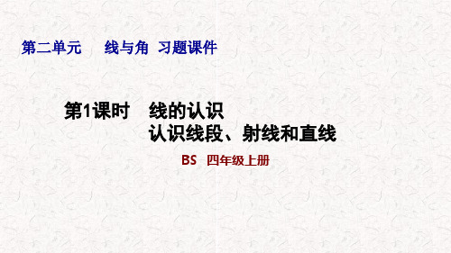 北师大版四年级数学上册第二单元习题课件