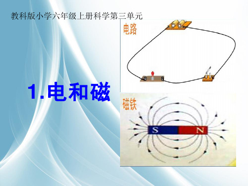 新版六年级科学上册优质课件《3.1电和磁》教科版(共16张)