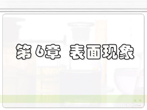 第六章,表面化学《物理化学》汇总