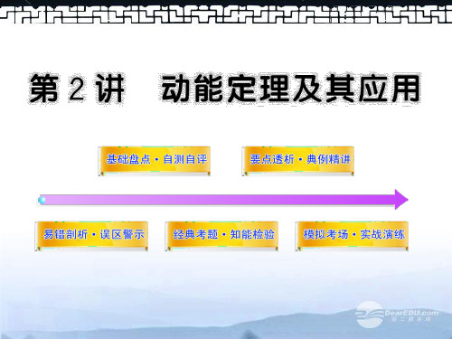 高中物理全程复习方略配套课件 5.2动能定理及其应 沪科版