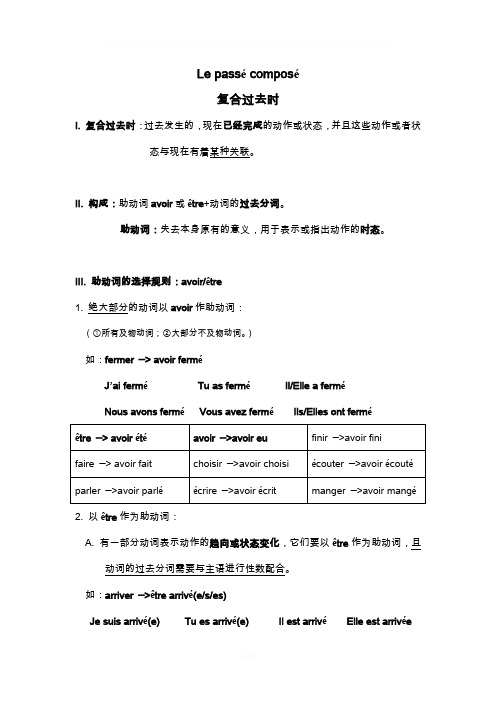 复合过去时