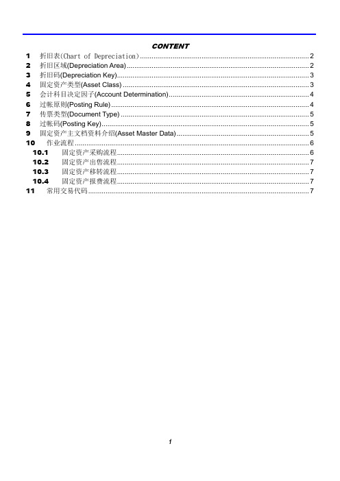 SAP-FI AM固定资产标准教材及案例