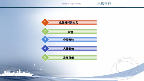 生物医学材料简介