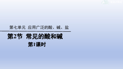 7.2常见的酸和碱(第1课时)课件---2023-2024学年九年级化学沪教版(全国)下册