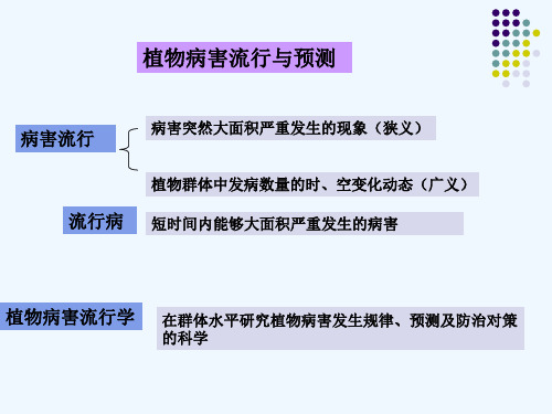 植物病害流行