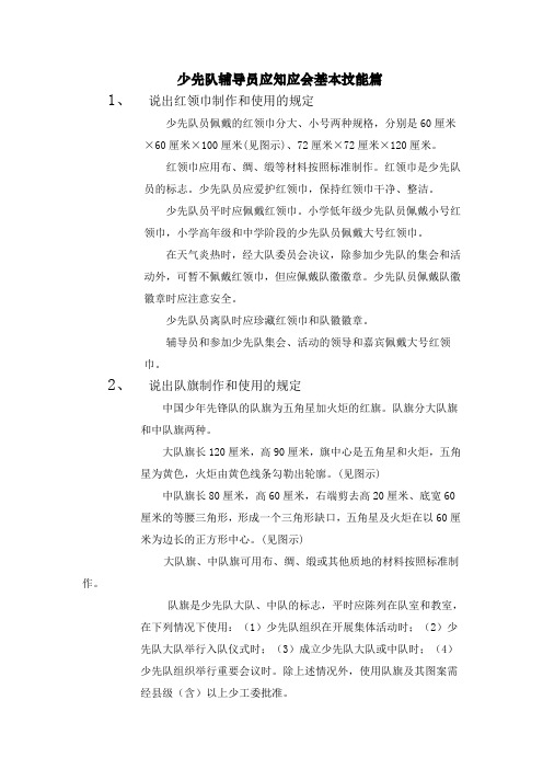 少先队辅导员应知应会基本技能篇