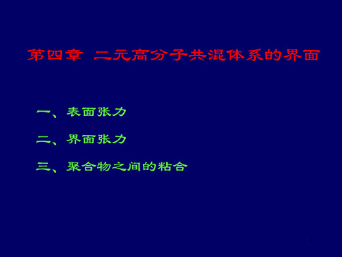 高分子合金(界面)PPT课件